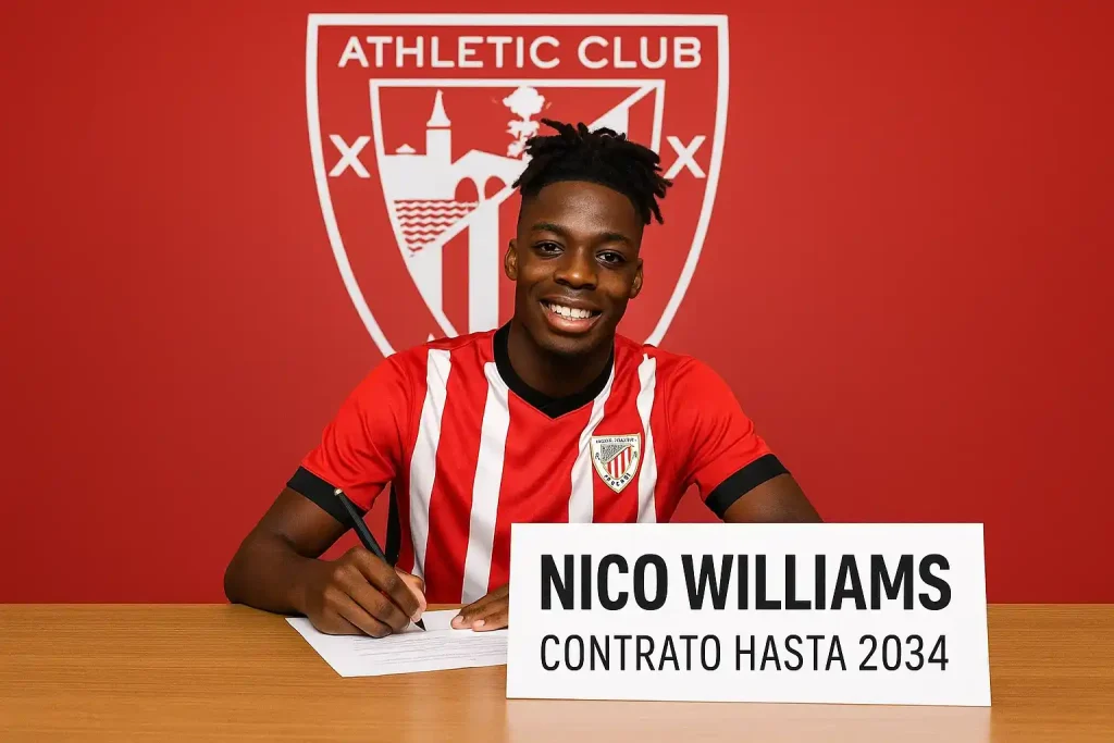 Nico Williams ký hợp đồng 10 năm với Bilbao, ai mà ngờ! 1 Nico Williams ký hợp đồng 10 năm với Bilbao, ai mà ngờ!
