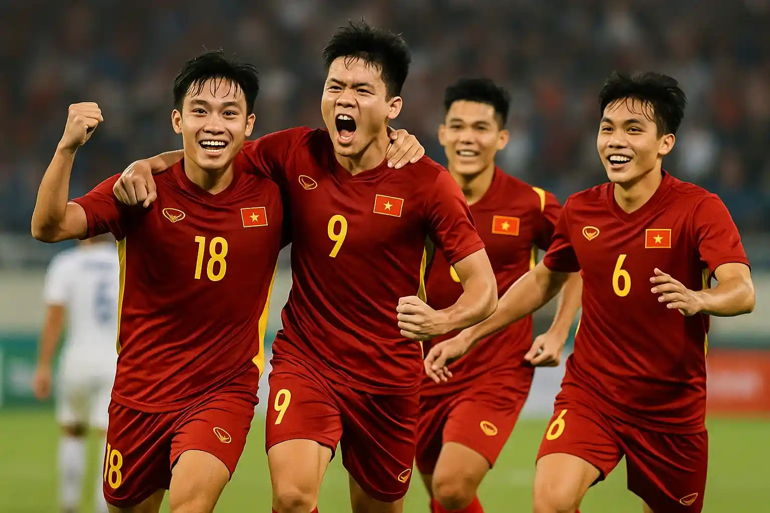 U23 Việt Nam nghỉ xả hơi sau khi thắng U23 Philippines (2-1) 2 U23 Việt Nam ăn mừng bàn thắng mở tỷ số vào lưới Philippines