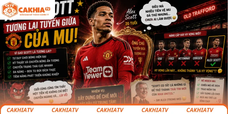MU dùng C1 để lôi kéo Alex Scott tới Old Trafford 4 Alex Scott được xem là tương lai tuyến giữa của MU